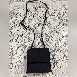 Adult Vintage Black Mini Crossbody Travel Bag Purse Wallet